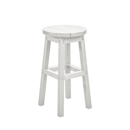 CRP Outdoor Living > Patio Furniture > Resin White CRP Counter Hight Bar Stool