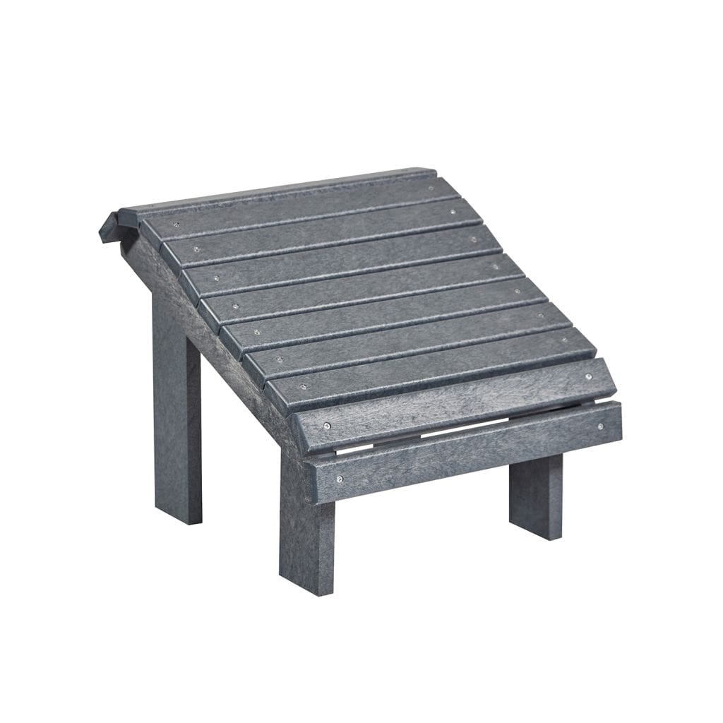 CRP Outdoor Living > Patio Furniture Slate Grey C.R. Plastic Products Premium Footstool