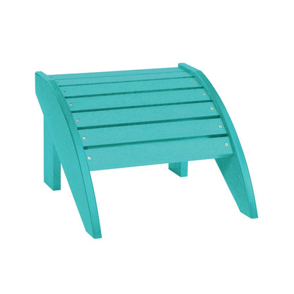 CRP Outdoor Living > Patio Furniture Turquoise C.R. Plastic Products Footstool