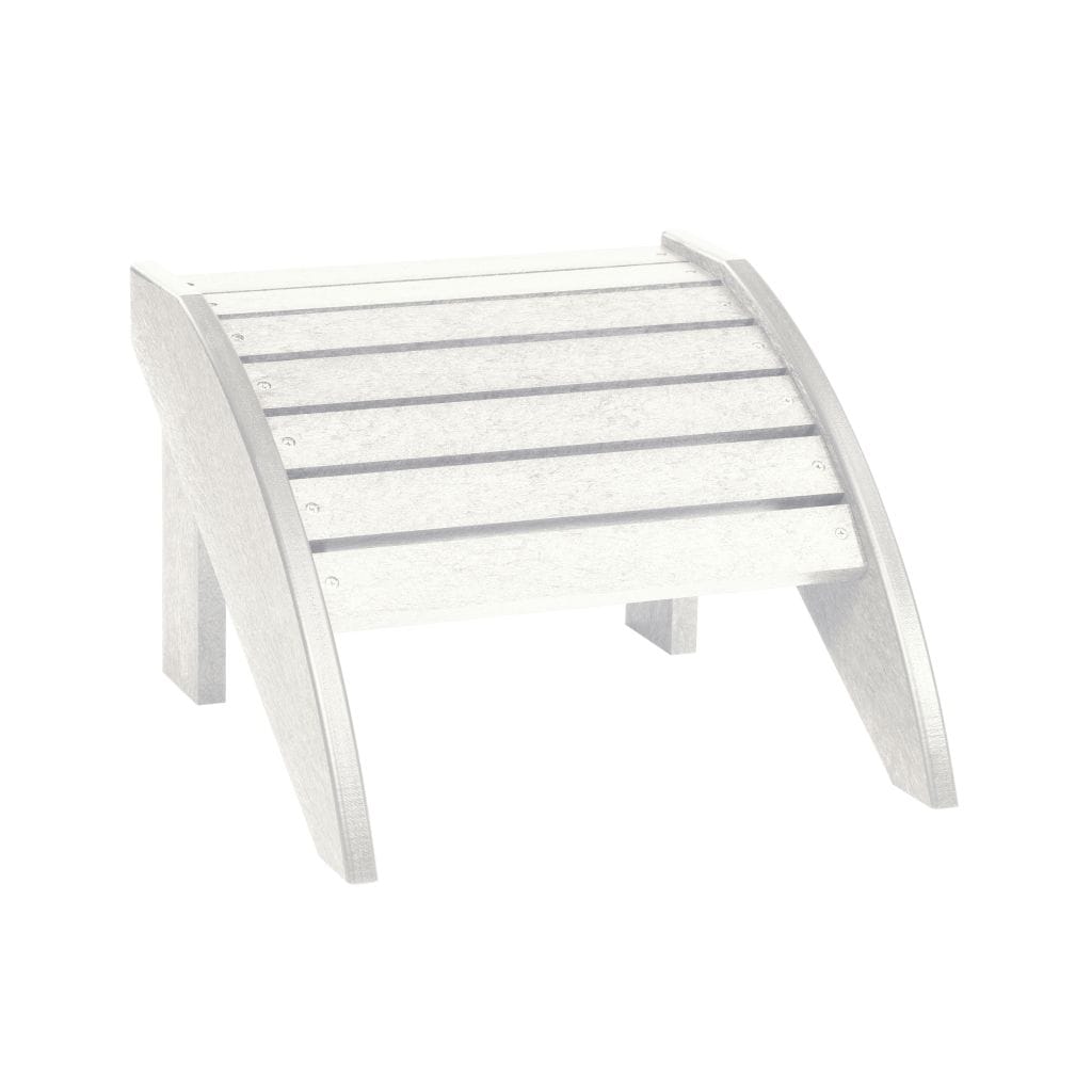 CRP Outdoor Living > Patio Furniture White C.R. Plastic Products Footstool