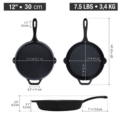 Danesco Barbecue Accessories > Tools and Gadgets > Pots and Pans Danesco 30 cm Cast Iron Skillet
