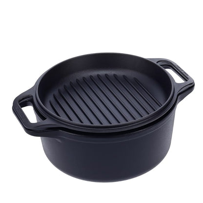 Danesco Barbecue Accessories > Tools and Gadgets > Pots and Pans Danesco Cast Iron Dutch Oven Combo Cooker