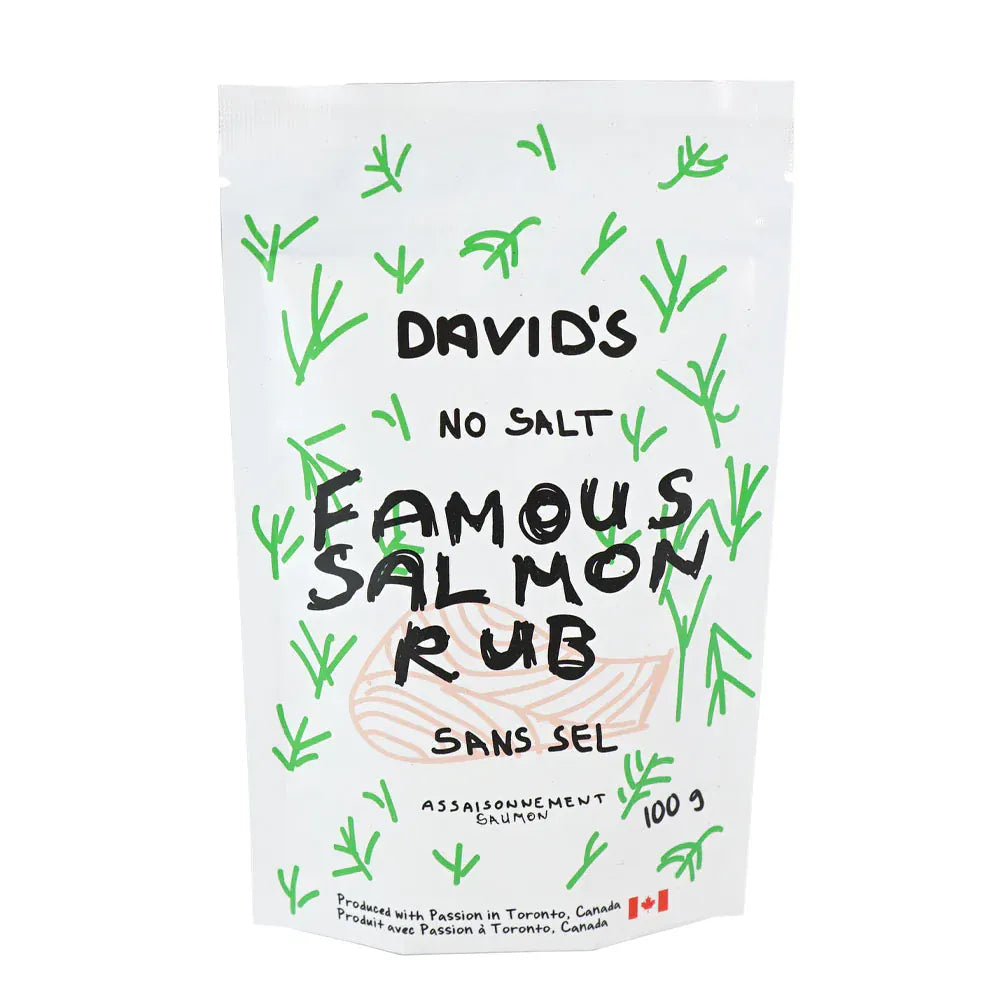 David's Rubs Edibles > Seasoning > Rubs David's No Salt Famous Salmon Rub - 100 g