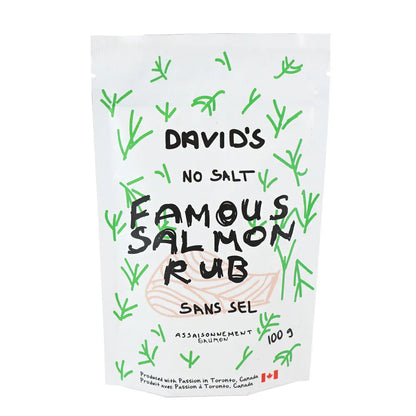 David's Rubs Edibles > Seasoning > Rubs David's No Salt Famous Salmon Rub - 100 g