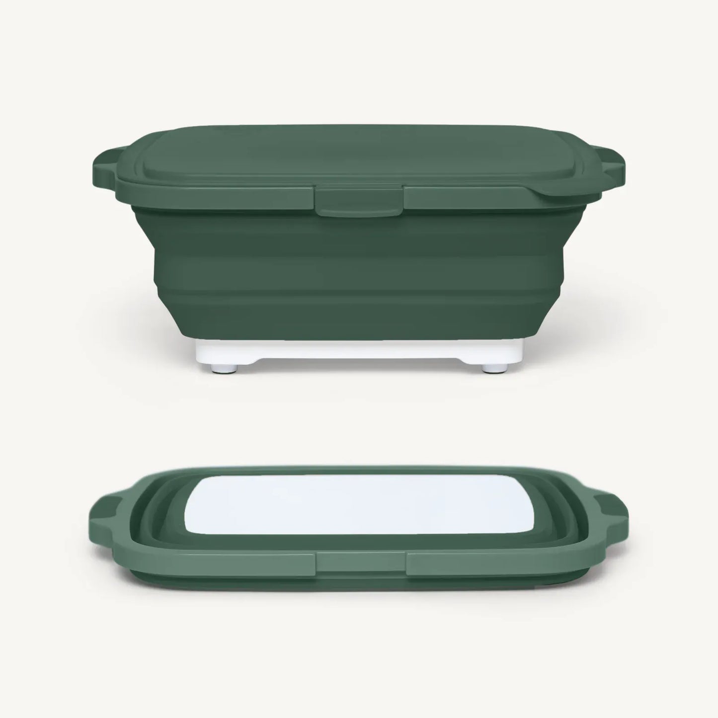 Drip Ez Barbecue Accessories > Food Preparation > Cutting Boards and Prep Tubs Green Drip Ez Forest Green Collapsible Prep Tub Jr. V2.