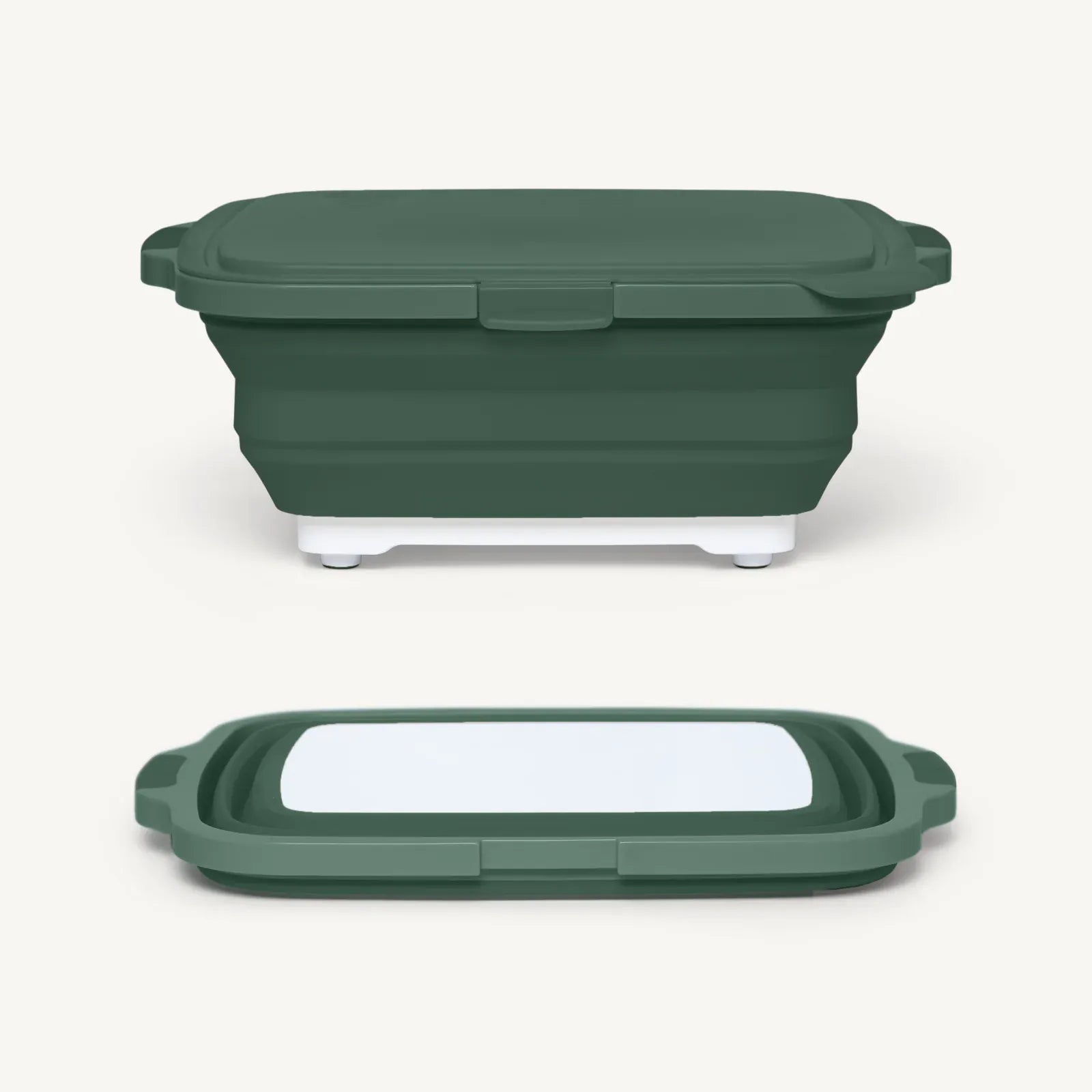 Drip Ez Barbecue Accessories > Food Preparation > Cutting Boards and Prep Tubs Green Drip Ez Forest Green Collapsible Prep Tub Jr. V2.