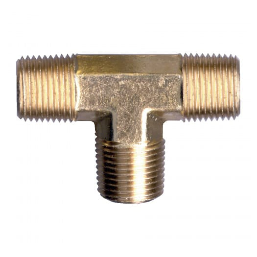 Fairview Fittings Barbecue Parts > Hoses & Fittings > Fittings Brass Fitting - 1/2" Triple Threaded Forged Male Tee
