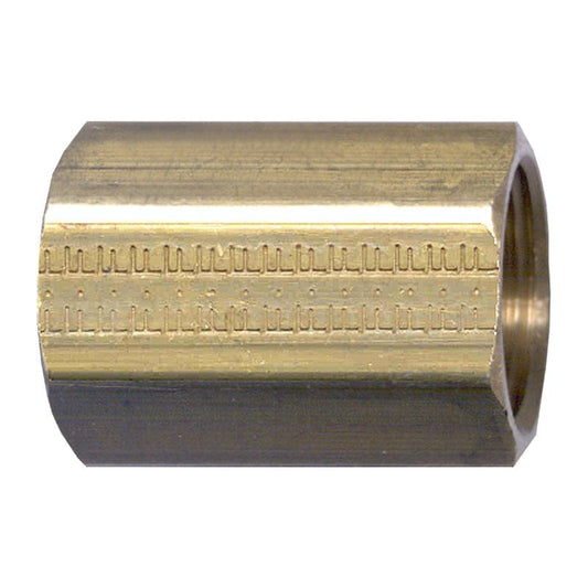 Fairview Fittings Barbecue Parts > Hoses & Fittings > Fittings Brass Fitting - 1/4" Double Female Threaded Coupling