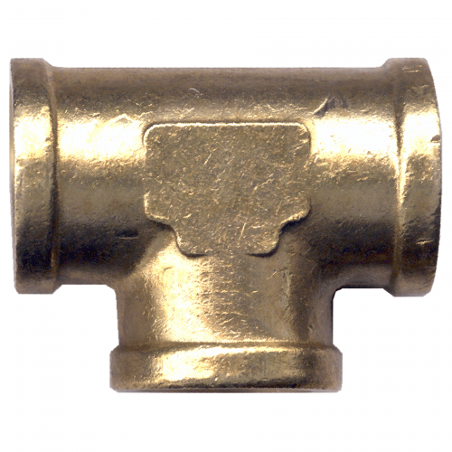 Fairview Fittings Barbecue Parts > Hoses & Fittings > Fittings Brass Fitting - 101C 3/8" Female Pipe Thread Forged Tee