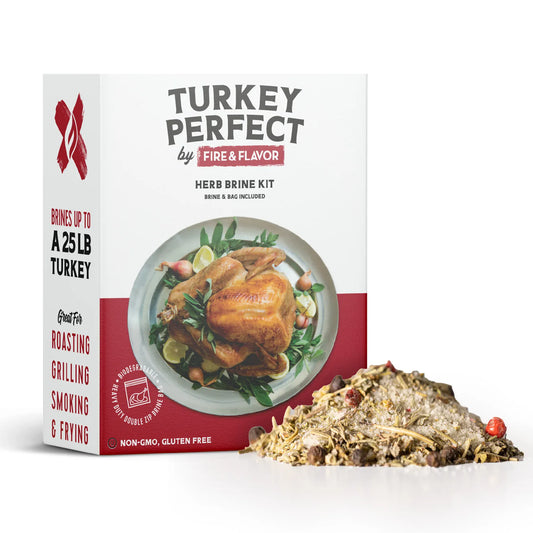 Fire & Flavor Edibles > Seasoning > Brines Fire & Flavor Perfect Herb Turkey Brine Kit - Gluten Free