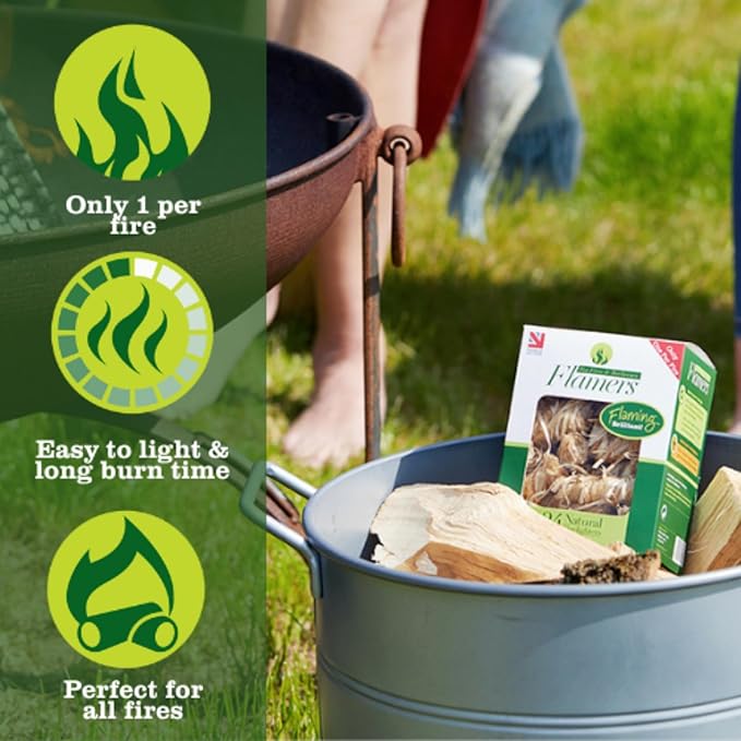 Flamers Barbecue Accessories > Smoking Accessories > Charcoal Accessories > Fire Starters Flamers Natural Fire Starters
