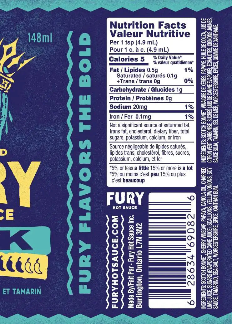 Fury Hot Sauce Barbecue Accessories > Food Prep > Sauces & Spices Fury Jerk Hot Sauce - 5 oz