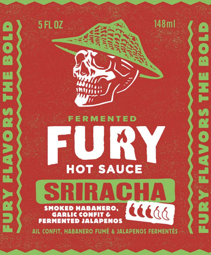 Fury Hot Sauce Barbecue Accessories > Food Prep > Sauces & Spices Fury Sriracha Hot Sauce - 5 oz