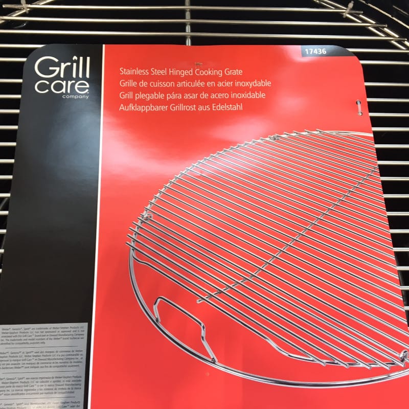 Grill Care Barbecue Parts > Grills > Stainless Steel Grill Care 17436 22.5" Round Hinged Stainless Steel Cooking Grate