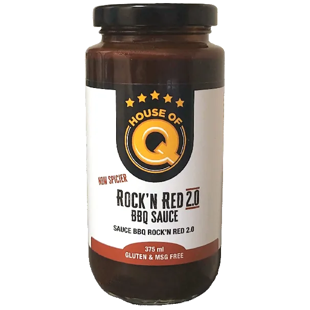 House of Q Edibles > Seasoning > Sauce House of Q - Rock N' Red 2.0 BBQ Sauce