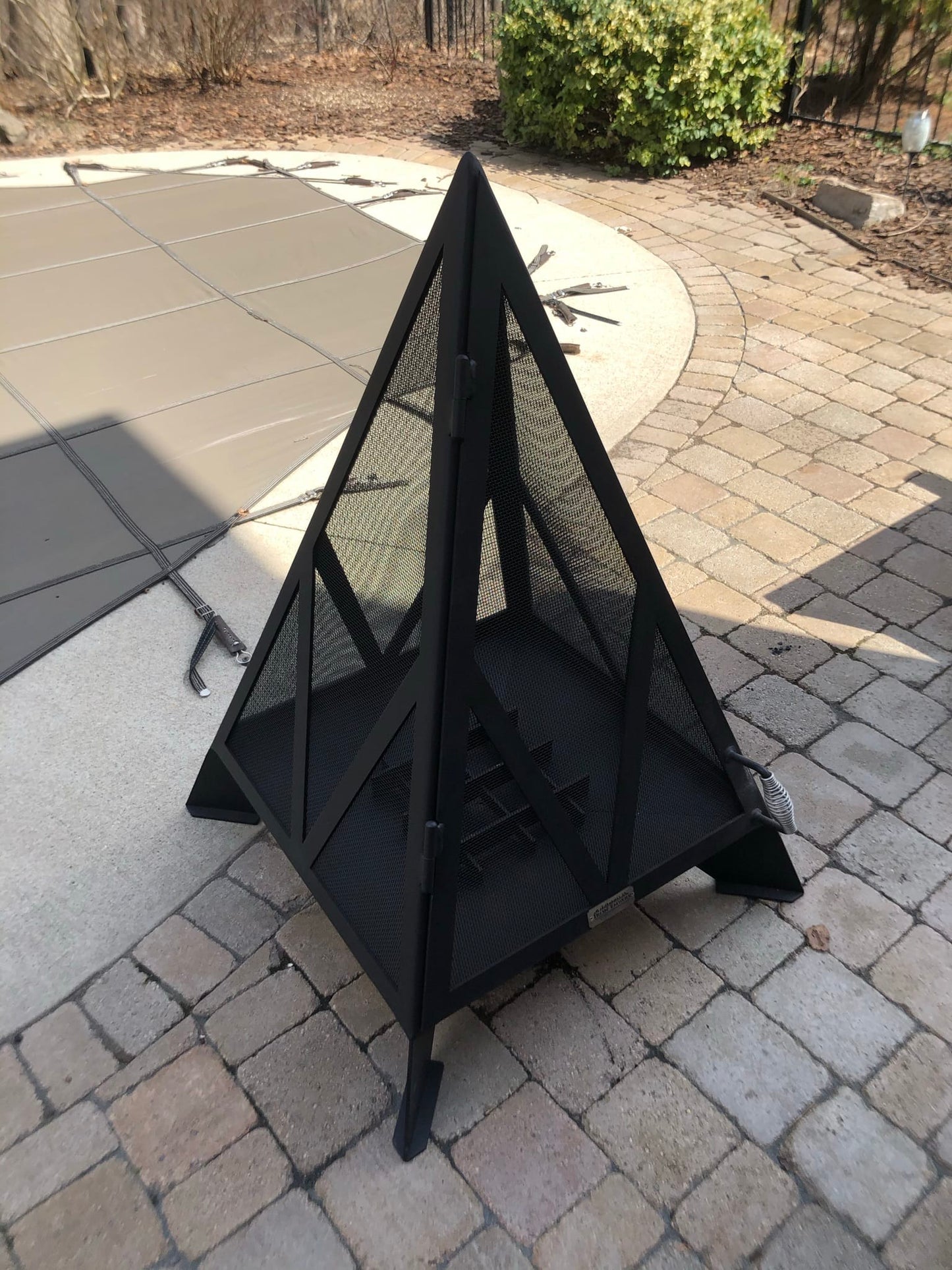 Iron Embers Outdoor Living > Firepits > Wood Firepits Iron Embers 4' Pyramid Fire Pit