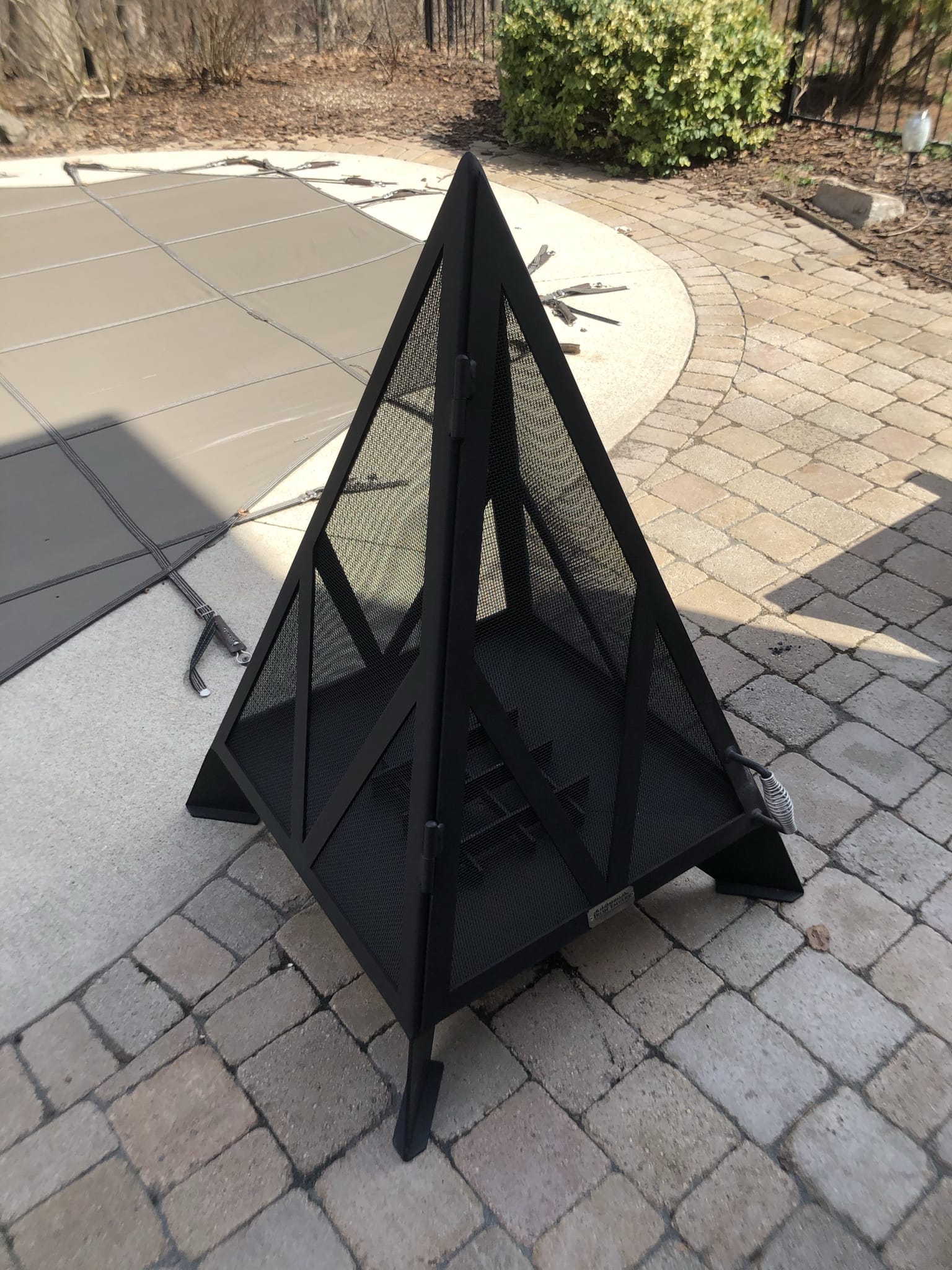 Iron Embers Outdoor Living > Firepits > Wood Firepits Iron Embers 4' Pyramid Fire Pit