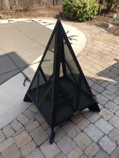 Iron Embers Outdoor Living > Firepits > Wood Firepits Iron Embers 4' Pyramid Fire Pit