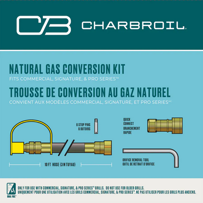 Charbroil Char Broil Natural Gas Conversion Kit for Pro 4 Burner with Side Burner