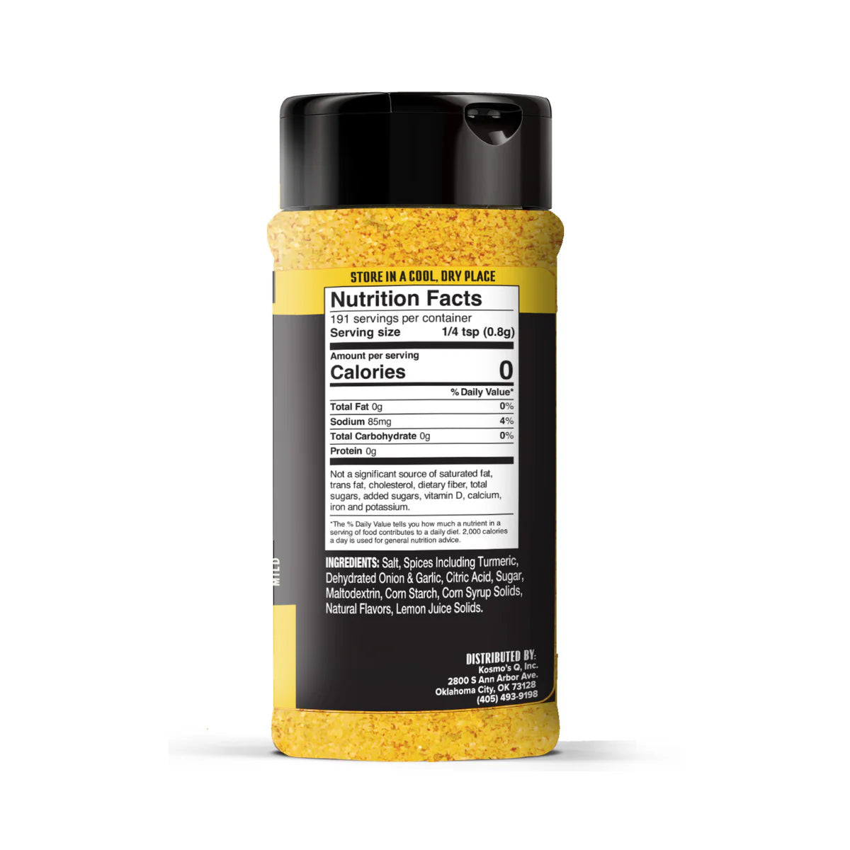 KOSMO'S Q Wing Dust - Lemon Pepper - Gluten Free