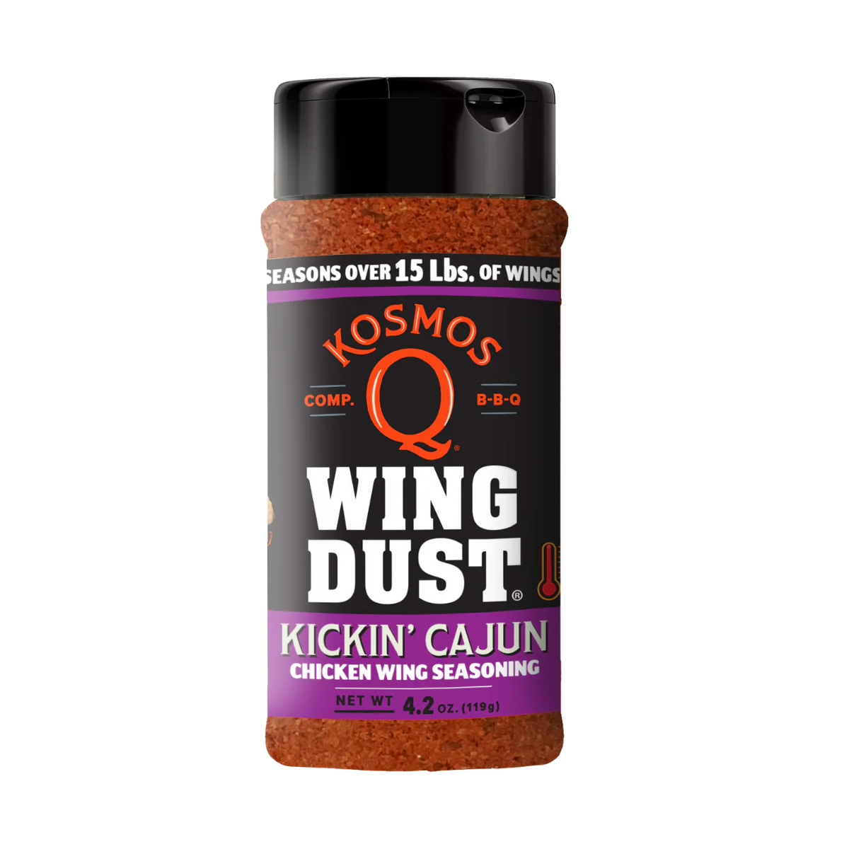 KOSMO'S Q Wing Dust - Kickin Cajun - Gluten Free