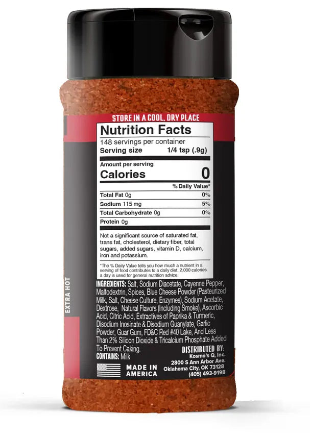 Kosmos Q Edibles > Seasoning > Rubs KOSMO'S Q Wing Dust - Buffalo - Gluten Free