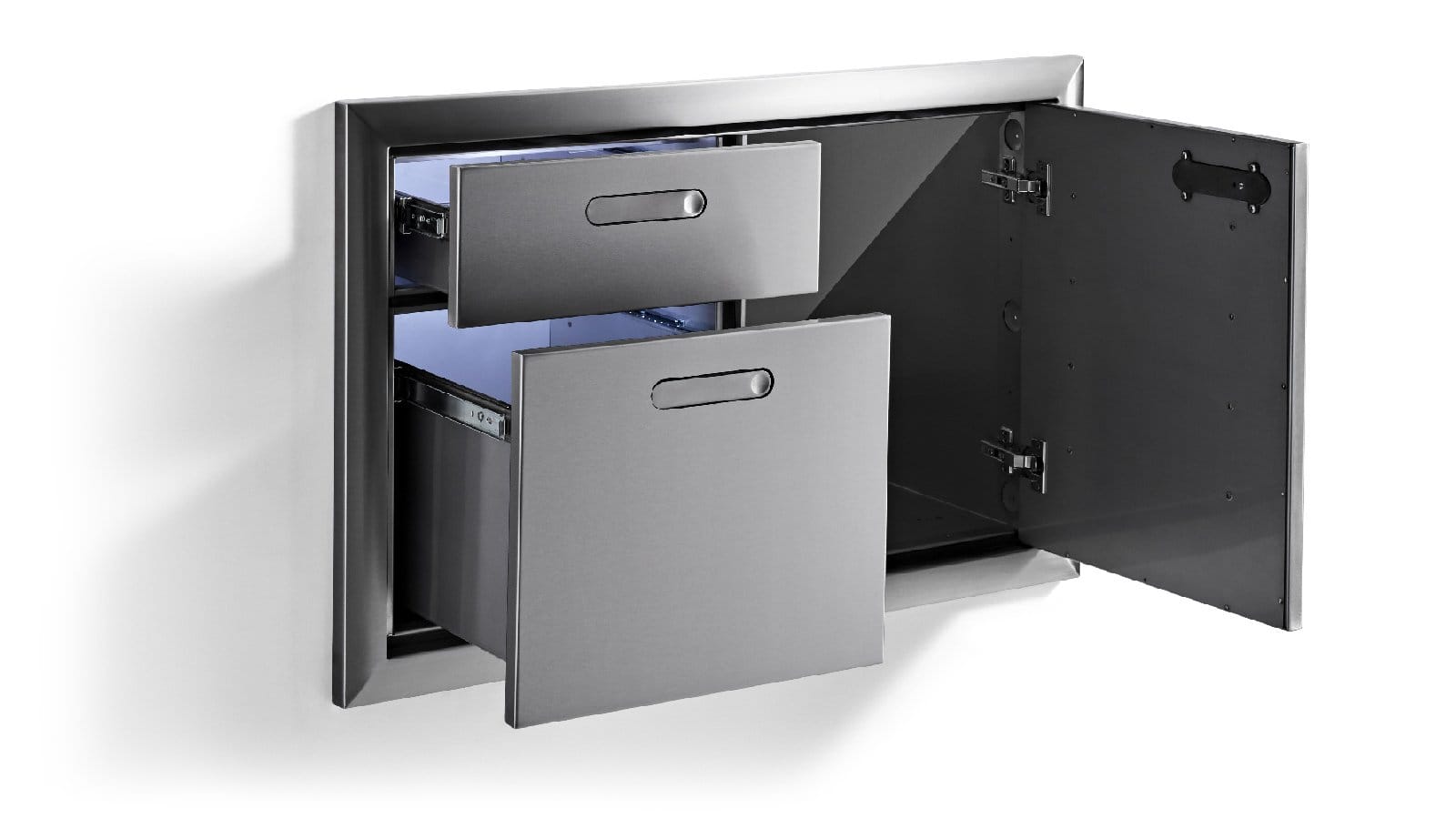 Lynx Outdoor Cooking > Outdoor Kitchens > Built In > Storage Components > Cabinets Lynx 42" Ventana Door Drawer Combination