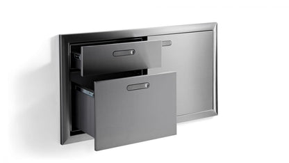 Lynx Outdoor Cooking > Outdoor Kitchens > Built In > Storage Components > Cabinets Lynx 42" Ventana Door Drawer Combination