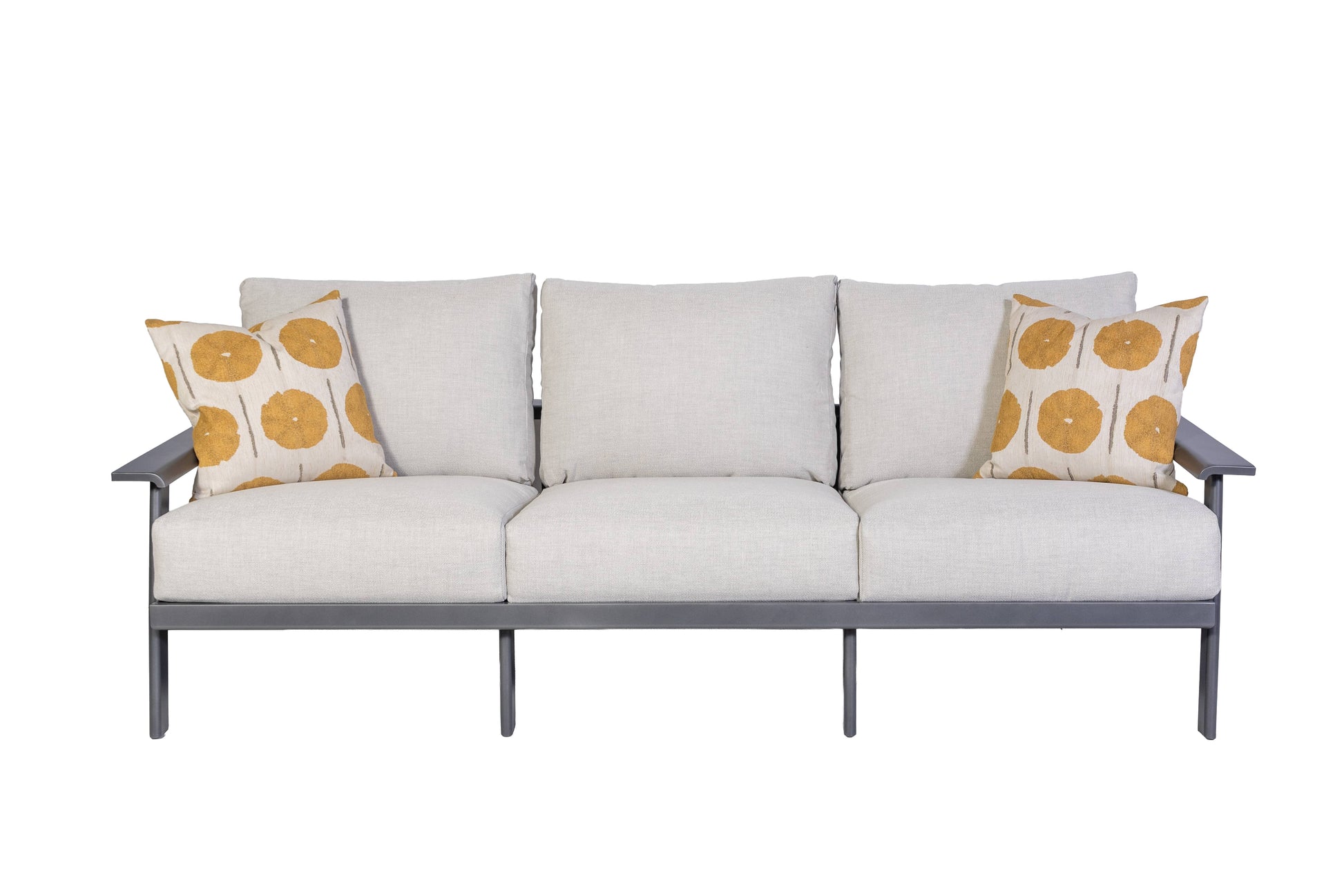 Mallin Outdoor Living > Patio Furniture > Deep Seating Makar Silver / Glimmer Grey Mallin Dakoda Sofa