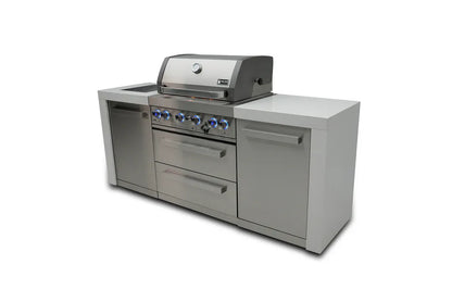 Mont Alpi Outdoor Cooking > Outdoor Kitchens > Islands Mont Alpi 4-Burner Deluxe