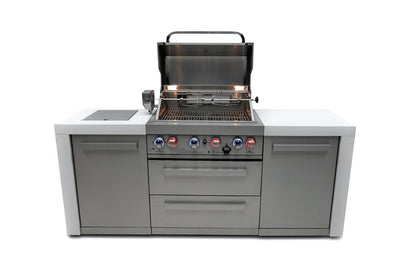 Mont Alpi Outdoor Cooking > Outdoor Kitchens > Islands Mont Alpi 4-Burner Deluxe