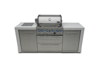 Mont Alpi Outdoor Cooking > Outdoor Kitchens > Islands Mont Alpi 4-Burner Deluxe