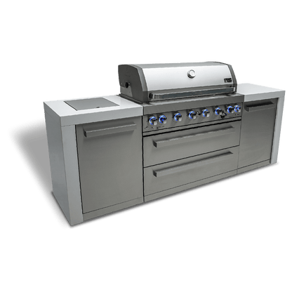 Mont Alpi Outdoor Cooking > Outdoor Kitchens > Islands Mont Alpi 6-Burner Deluxe Island