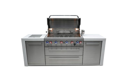 Mont Alpi Outdoor Cooking > Outdoor Kitchens > Islands Mont Alpi 6-Burner Deluxe Island