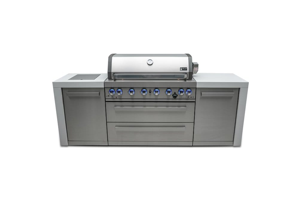 Mont Alpi Outdoor Cooking > Outdoor Kitchens > Islands Mont Alpi 6-Burner Deluxe Island