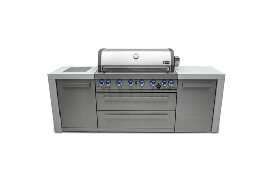 Mont Alpi Outdoor Cooking > Outdoor Kitchens > Islands Mont Alpi 6-Burner Deluxe Island