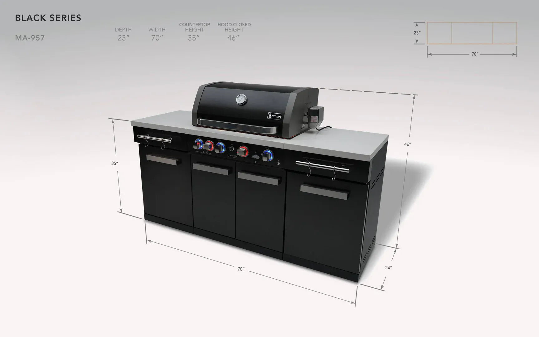 Mont Alpi Outdoor Cooking > Outdoor Kitchens > Islands Mont Alpi 957 Island