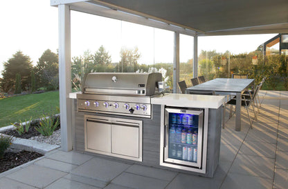 Mont Alpi Outdoor Cooking > Outdoor Kitchens > Islands Mont Alpi Artwood Stainless Steel 6 Burner Island