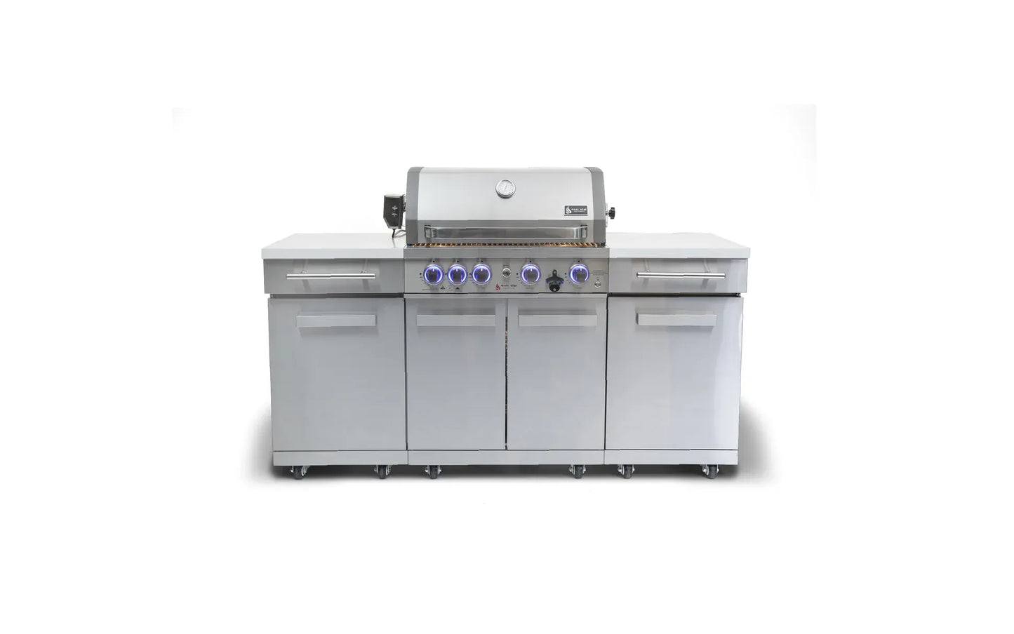 Mont Alpi Outdoor Cooking > Outdoor Kitchens > Islands Silver Mont Alpi 957 Island