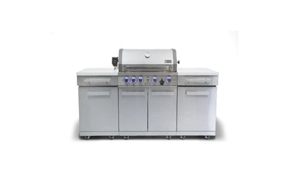 Mont Alpi Outdoor Cooking > Outdoor Kitchens > Islands Silver Mont Alpi 957 Island