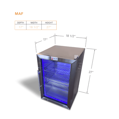 Mont Alpi Outdoor Cooking > Outdoor Kitchens > Refrigeration Mont Alpi Stainless Steel Outdoor Beverage fridge