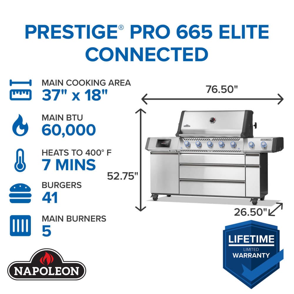 Napoleon Outdoor Cooking > Gas Grills > BBQs Napoleon Prestige PRO665 Elite