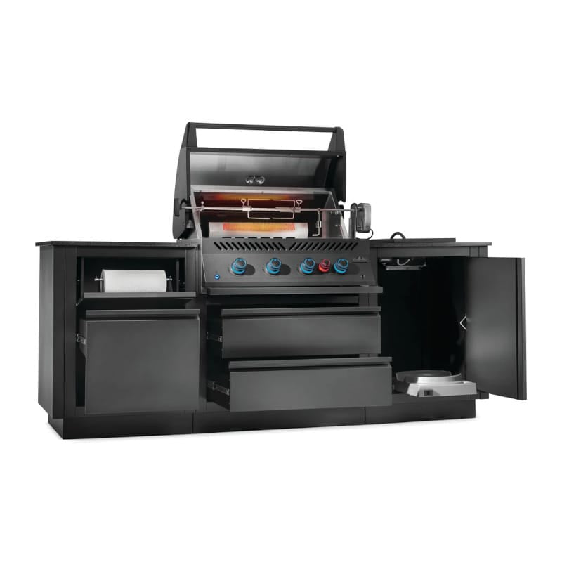 Napoleon Outdoor Cooking > Outdoor Kitchens > Islands Napoleon Matte Black Oasis Island
