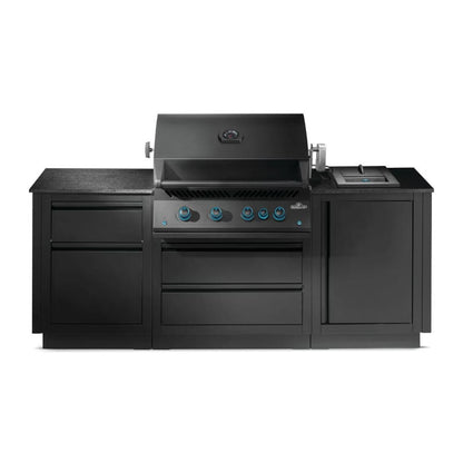 Napoleon Outdoor Cooking > Outdoor Kitchens > Islands Napoleon Matte Black Oasis Island