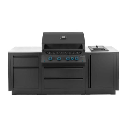 Napoleon Outdoor Cooking > Outdoor Kitchens > Islands Natural Gas Napoleon Matte Black Oasis Island