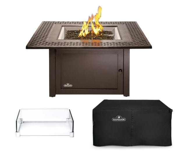 Napoleon Outdoor Living > Firepits > Gas Firepits Napoleon Square Kensington Fire Table