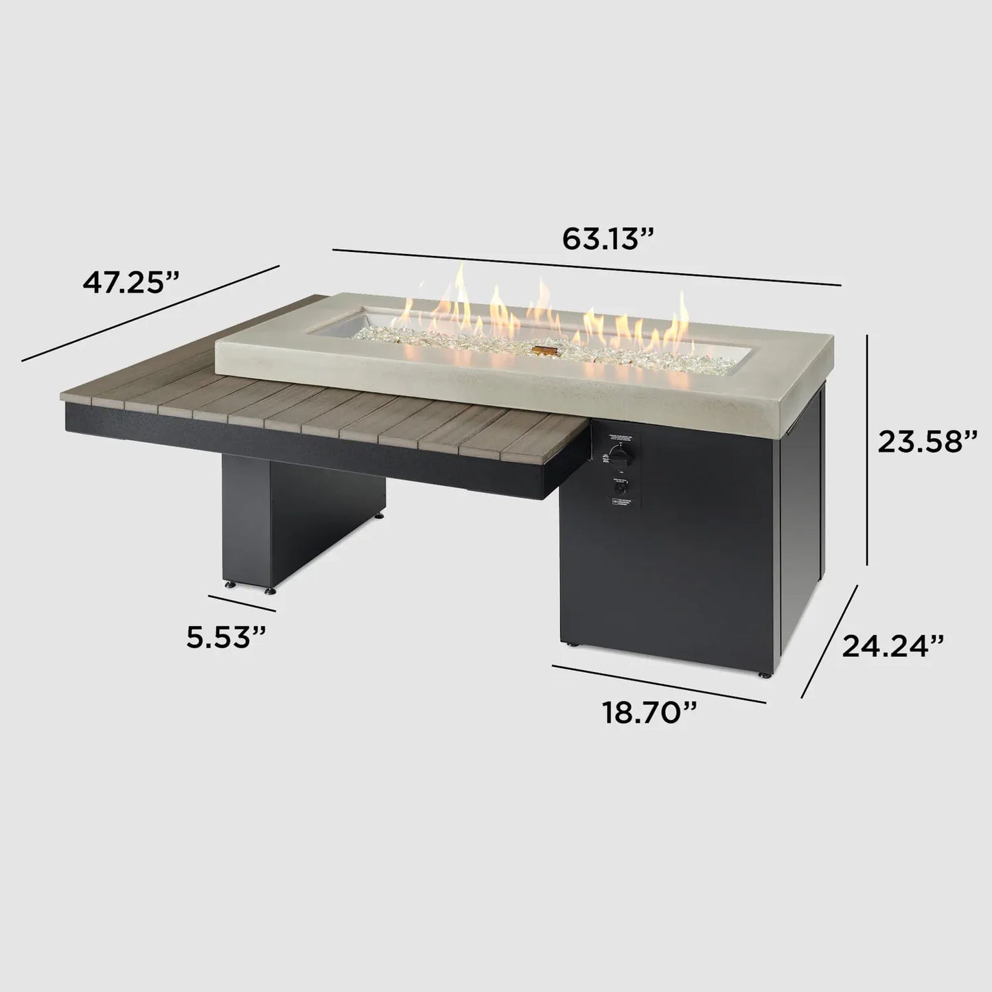Outdoor GreatRoom Company Outdoor Living > Firepits > Gas Firepits Outdoor GreatRoom Company Uptown Fire Table