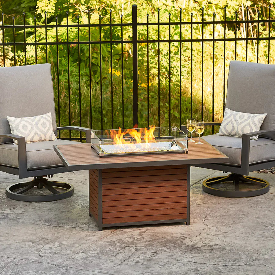 Outdoor GreatRoom Company Outdoor Living > Firepits > Gas Firepits Outdoor GreatRoom Kenwood Rectangular 50" x 31" Fire Table