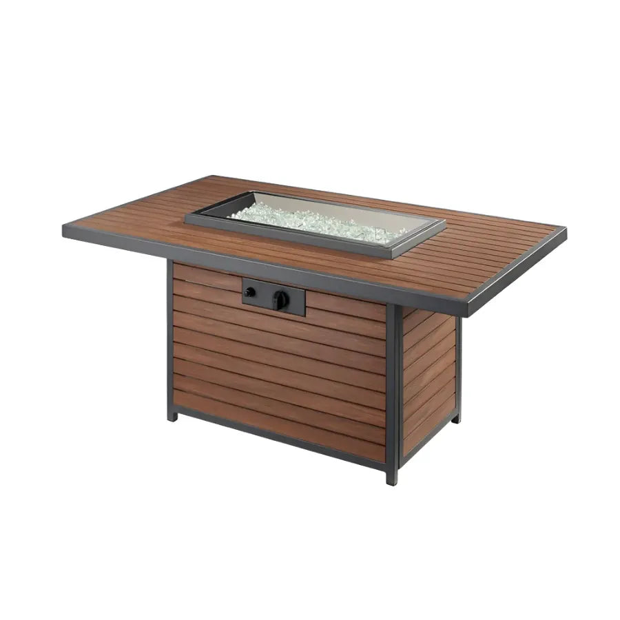 Outdoor GreatRoom Company Outdoor Living > Firepits > Gas Firepits Outdoor GreatRoom Kenwood Rectangular 50" x 31" Fire Table