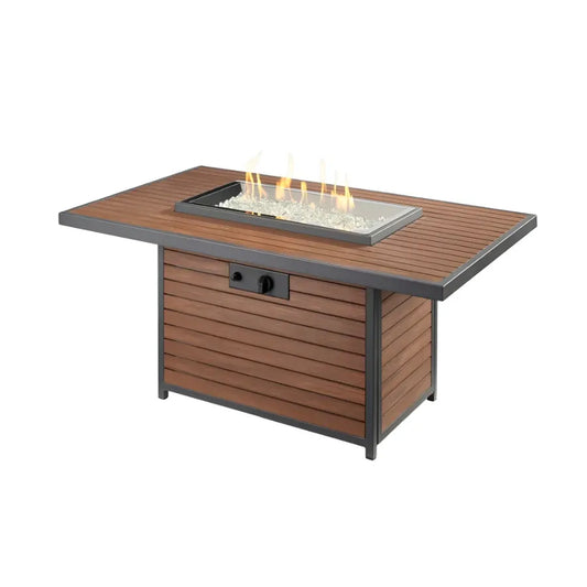Outdoor GreatRoom Company Outdoor Living > Firepits > Gas Firepits Outdoor GreatRoom Kenwood Rectangular 50" x 31" Fire Table